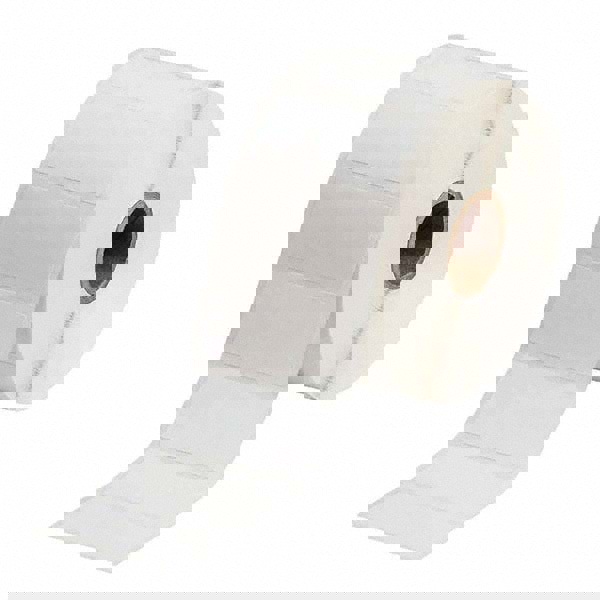 Label Maker Label: White, Paper, 1,500 per Roll